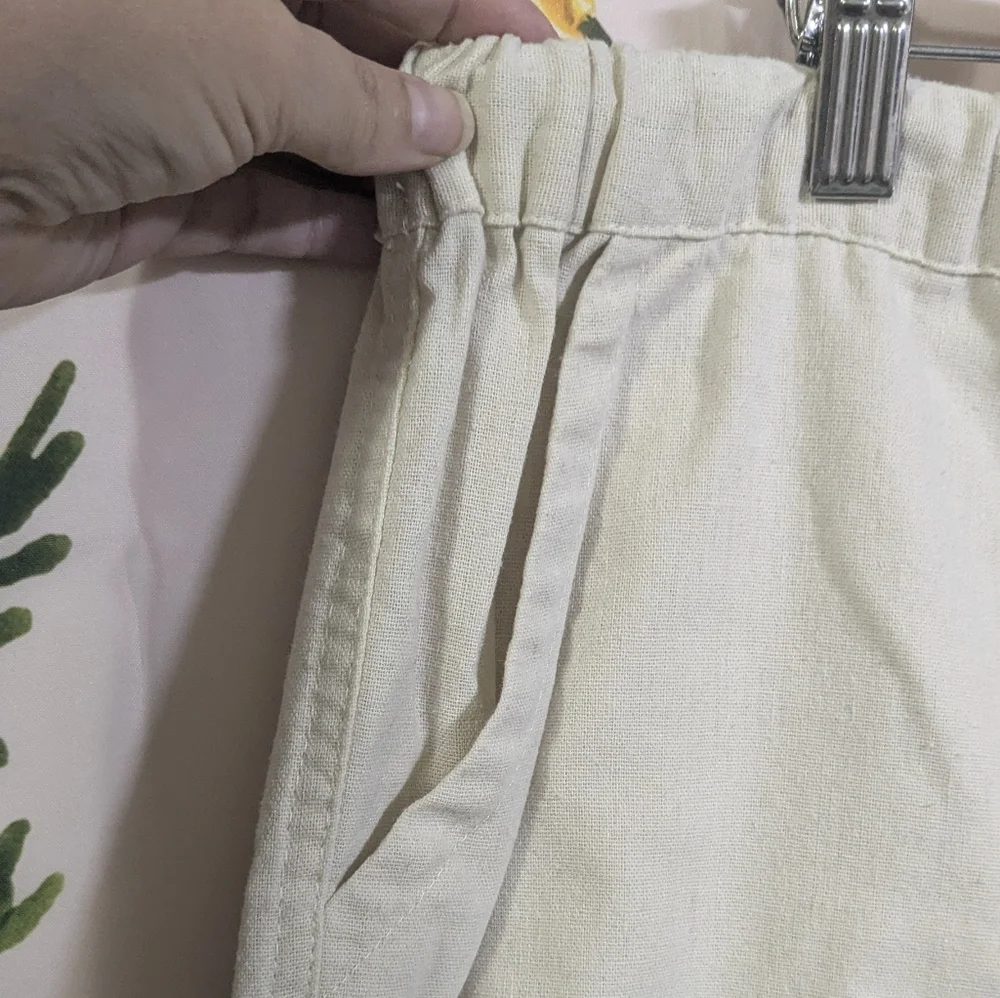 Utcoco Cream Drawstring Pants - Picture 2 of 7